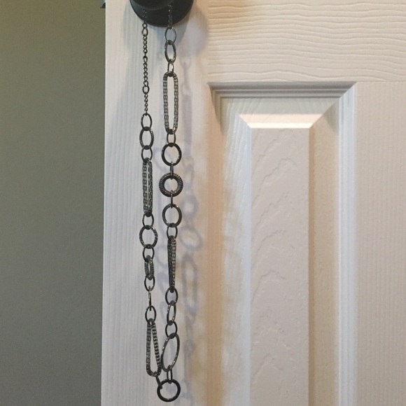 Gunmetal gray necklace