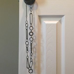 Gunmetal gray necklace