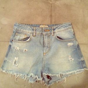 Zara cutoff jean shorts