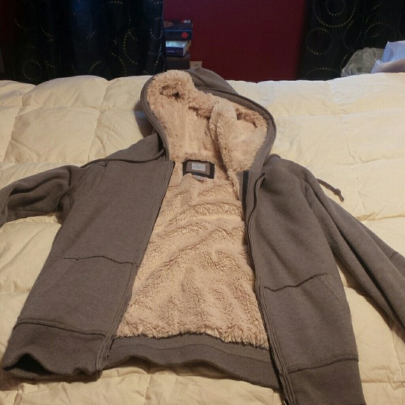 Aqua Faux Fur Lined Hoodie