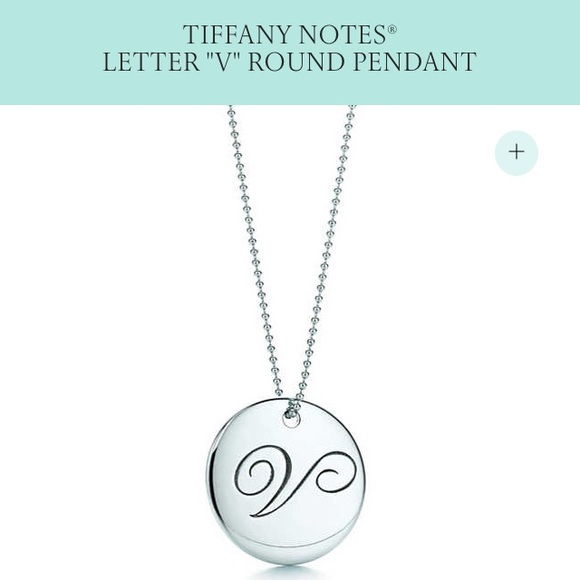 Authentic Tiffany notes letter v