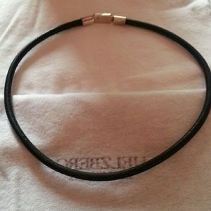 Leather neckless.