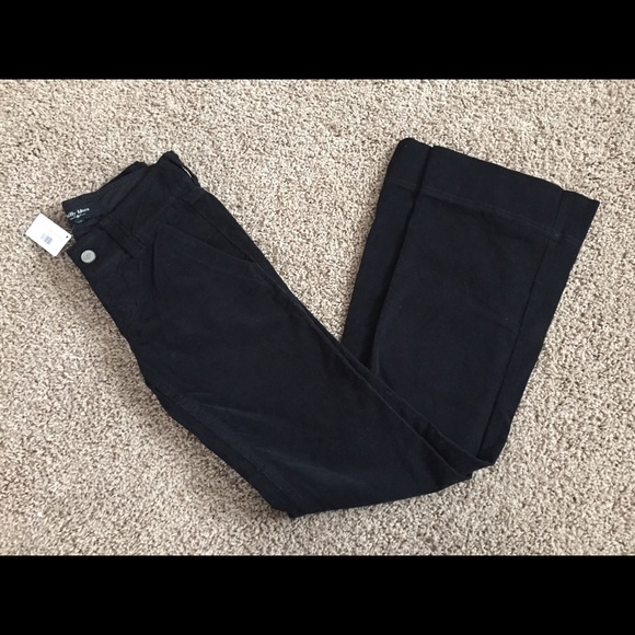 Billy Blues Black Wide Leg Corduroy Pants - Picture 1 of 4