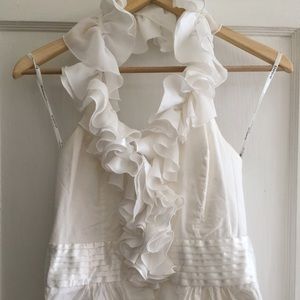 Bebe ruffle top size 2