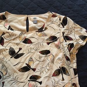 Empire wasted billowy mid knee dress