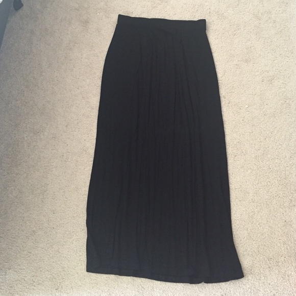 Black maxi skirt