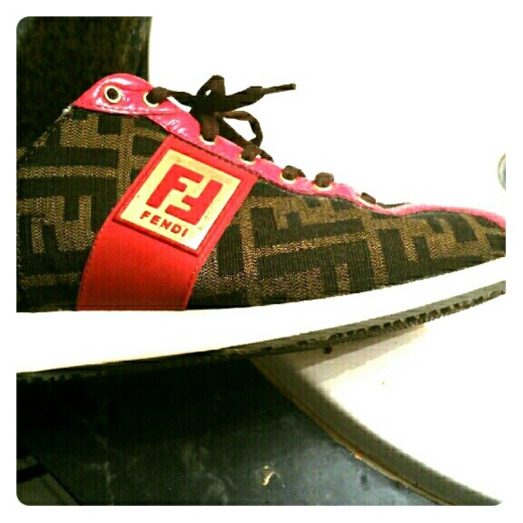 Fendi pink sneakers