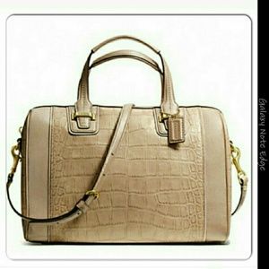 Coach exotic snakeskin bag