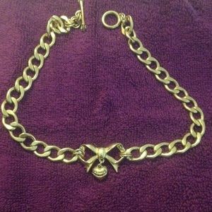 Juicy couture bow necklace