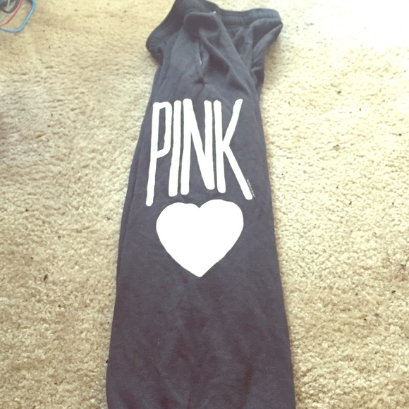 Victoria's Secret pink calf length sweats