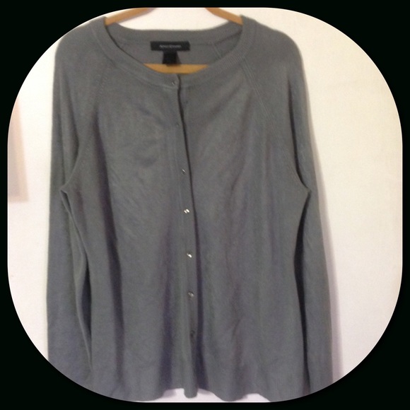 GraySolid Rib Cardigan - Picture 1 of 1