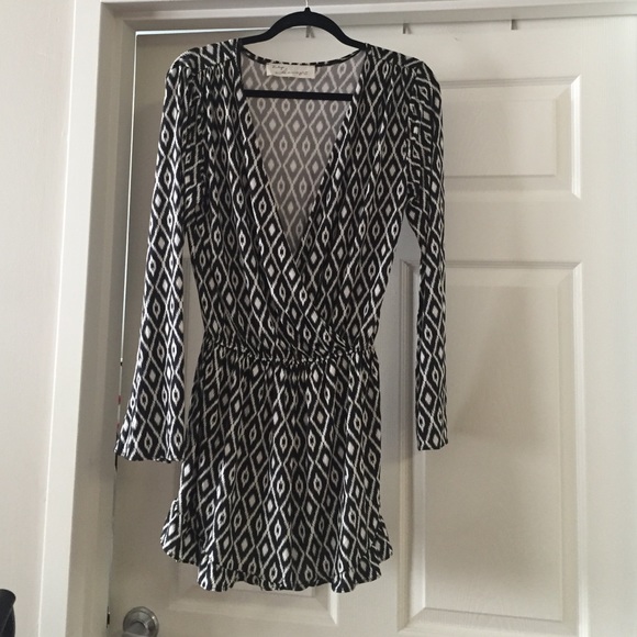 Ikat print romper