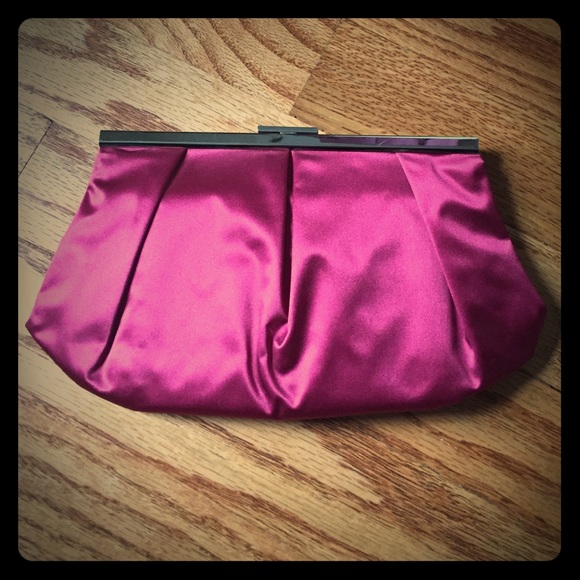 Banana republic satin clutch