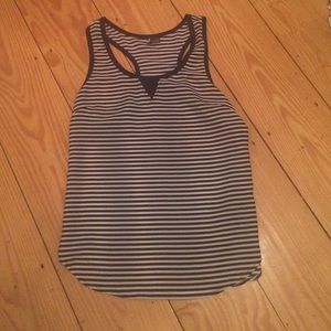 Silence + Noise Striped Racerback Top