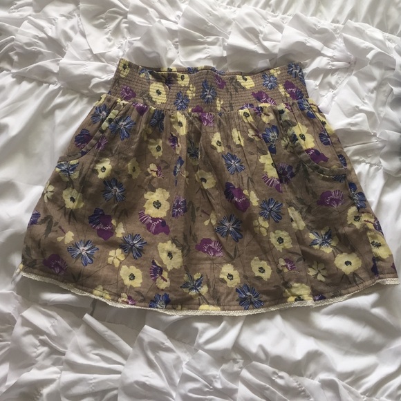 Flowy floral skirt