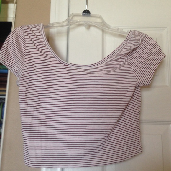 AE striped crop top
