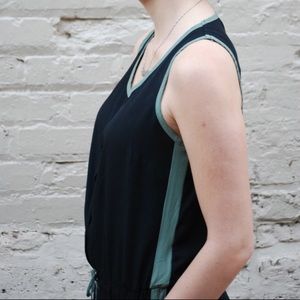 Splendid Other - Splendid black with green stripe romper. Splendid Other - Splendid black with green stripe romper.
