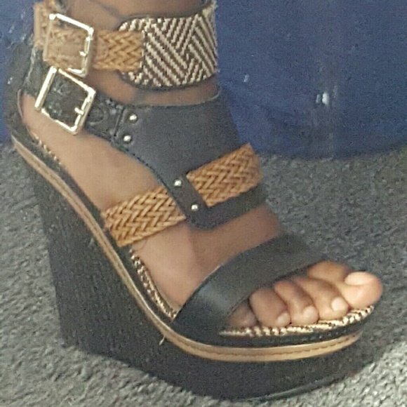 Wedge Tribal Heels (New) - Picture 2 of 2