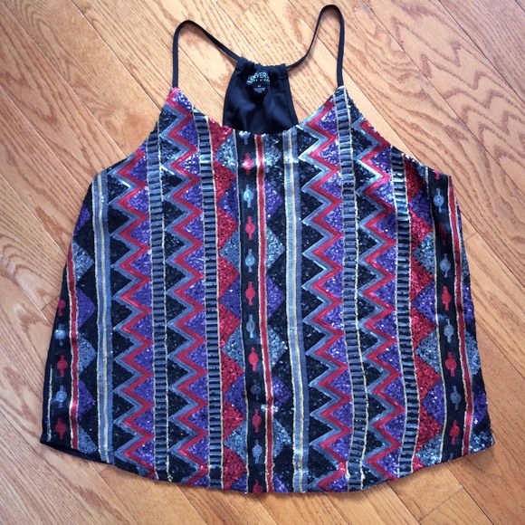 Sequined Party Tank
