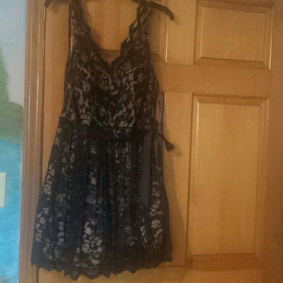 Black lace homecoming dress