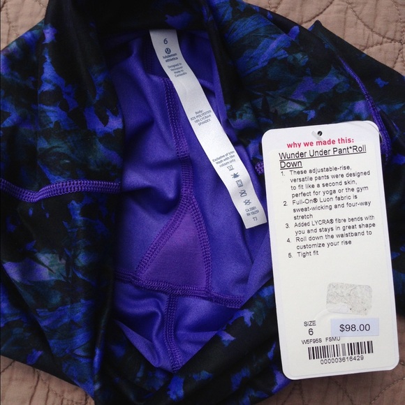 🍃SOLD in bundle :)! 🍃 Lululemon Wunder Under 6 - Picture 4 of 4