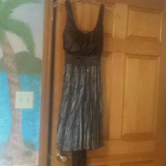 Black and silver homecoming dress