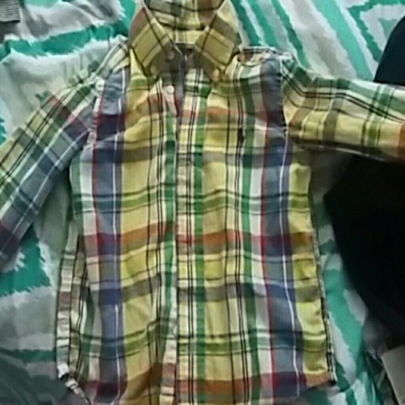Kids Plaid Polo Shirt