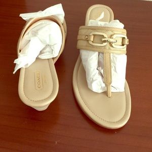 Coach sandals brand new , still in the box