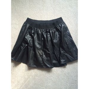 Urban outfitters faux leather skirt