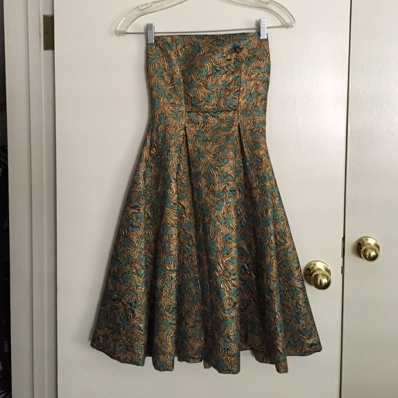 Cynthia Rowley strapless 50's style cocktail dress