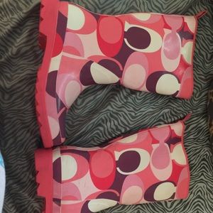 Used Coach rain boots