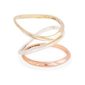 Tri tone bangle set