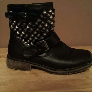 Studded ankle boots
