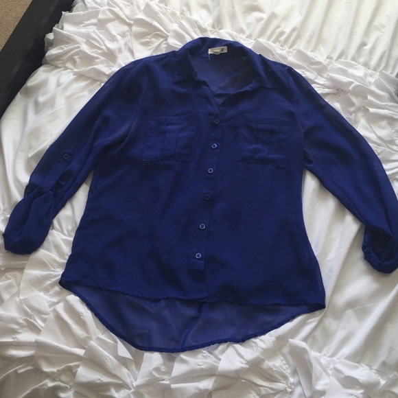 Cobalt blue blouse