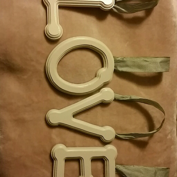 Woosen LOVE letters with ribbon