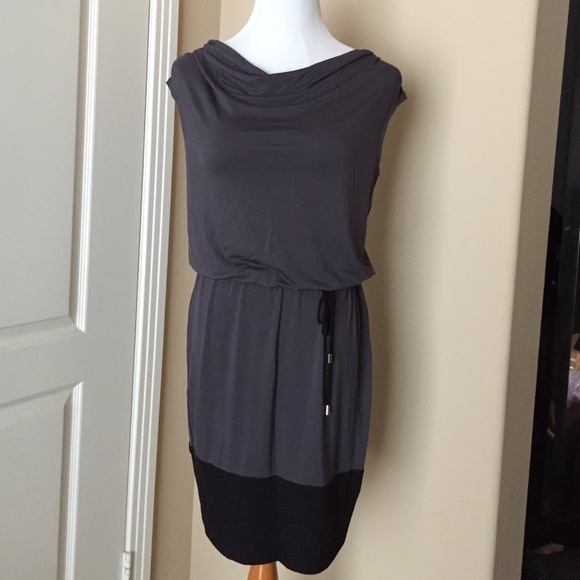 CALVIN Klein two tone jersey type dress