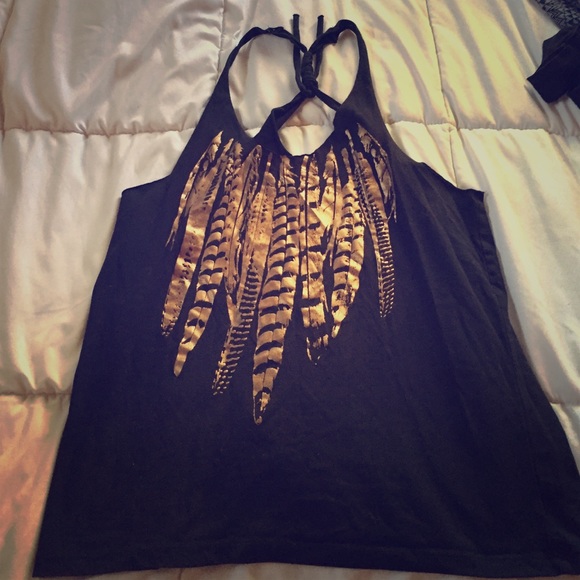 Gold Feather Tank