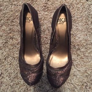 BKE sole brown glitter shoes