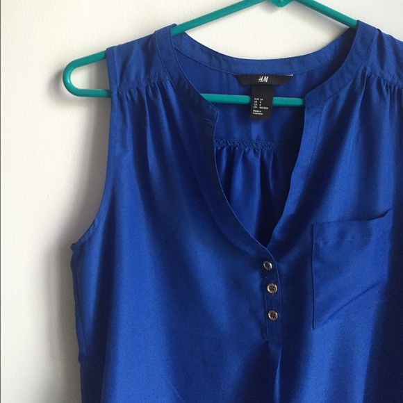 H&M Royal Blue Blouse Tank