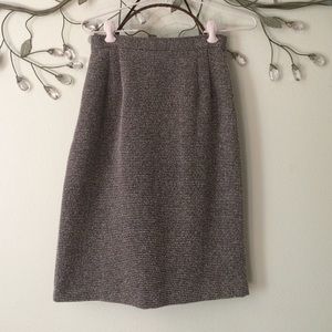 High Waisted Black and White Skirt