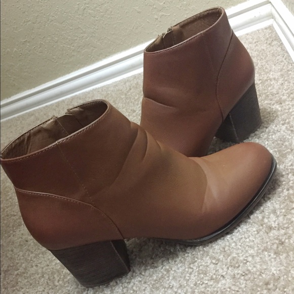 Brown Grungy Style Ankle Boots