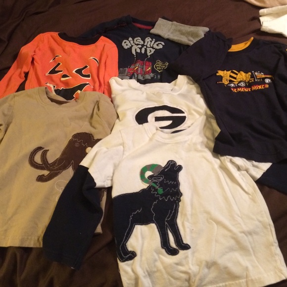 5 long sleeve boys shirts