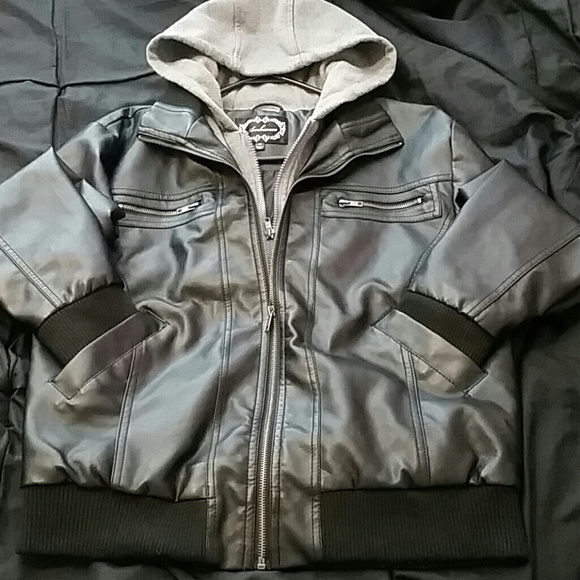 Flaah Sale! Black Jacket w/ Hood - Picture 1 of 4