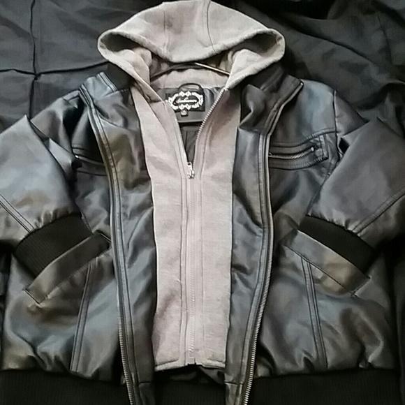 Flaah Sale! Black Jacket w/ Hood - Picture 2 of 4