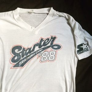 VINTAGE XL STARTER LONG BASEBALL TEE 1988