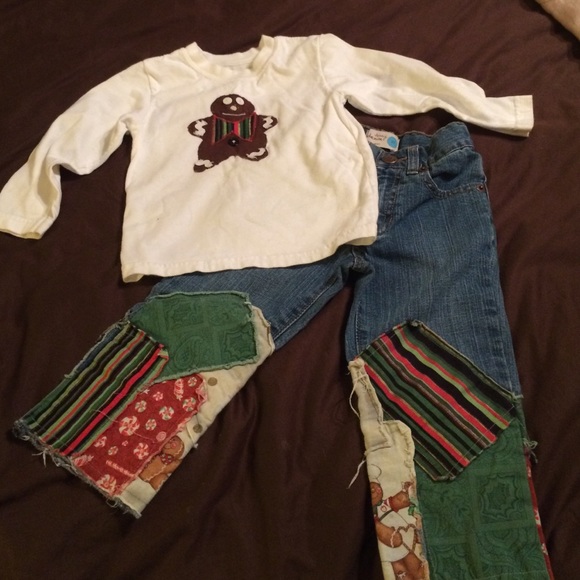 Kids handmade gingerbread outfit. Universal