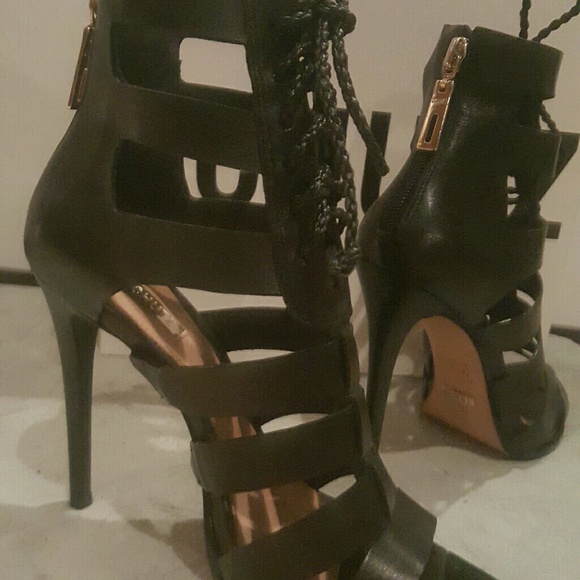 Shutz strappy booties