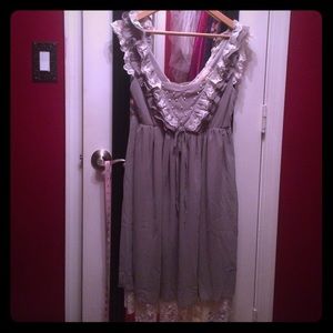 Cute Ruffle & Lace Detail Dress