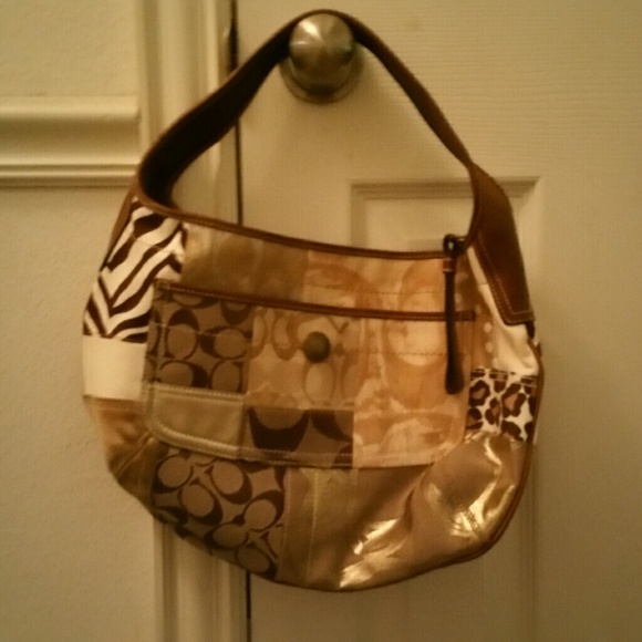 COACH patchwork hobo shoulder bag