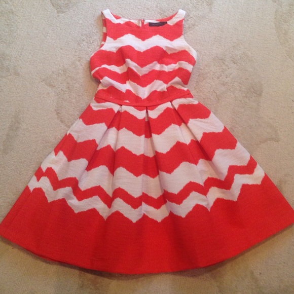 Coral and white Limited dress